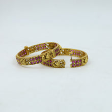 Antique Gold Finish Bangles/Kada 12065-28