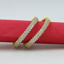 Designer Zircon/AD Bangles/Kada 11127-7076