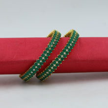 Designer Zircon/AD Bangles/Kada 11127-7076
