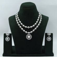 Round Neck Zircon/AD Necklace Set 17380-31
