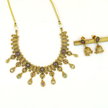 Round Neck Antique Necklace Set 19719-31