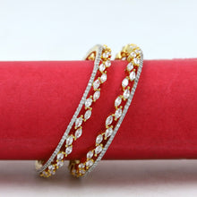 Pack of 2 Zircon/AD Bangles 3387-08