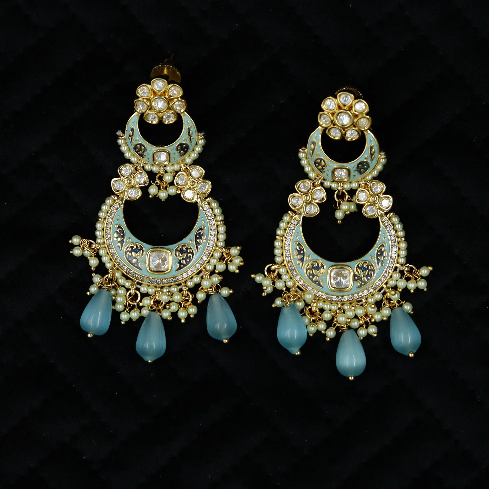 Chandbali Kundan Earring 12317-28