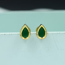 Green Color Tops/Studs Kundan Earring 11437