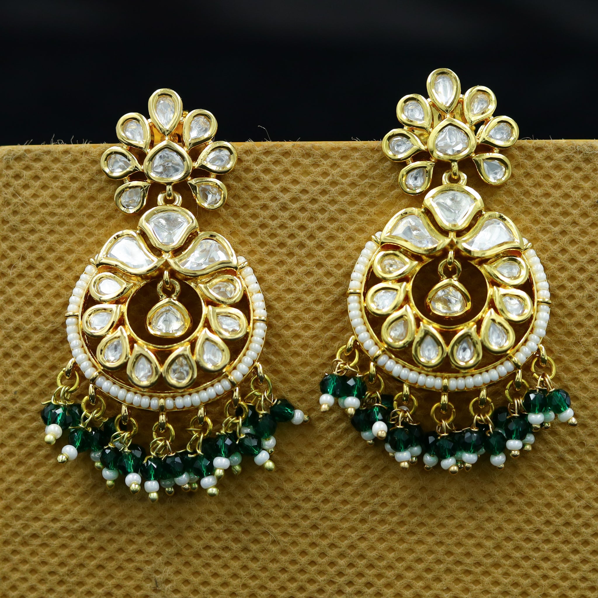 Chandbali Kundan Earring 12321-28