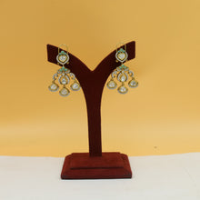 Antique Gold Plated Round Neck Kundan Necklace Set 19235-28