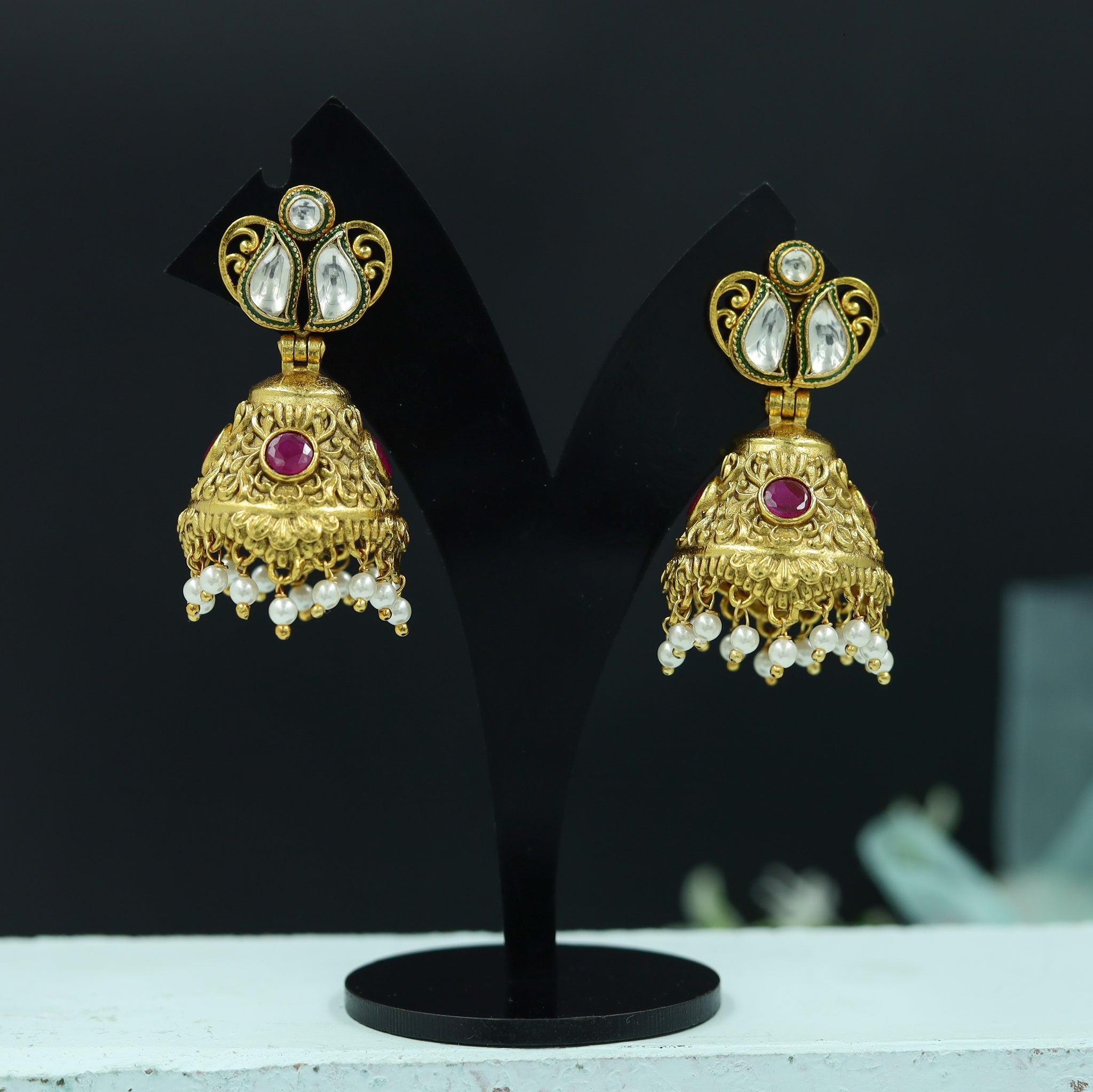 Jhumki Antique Earring 11454