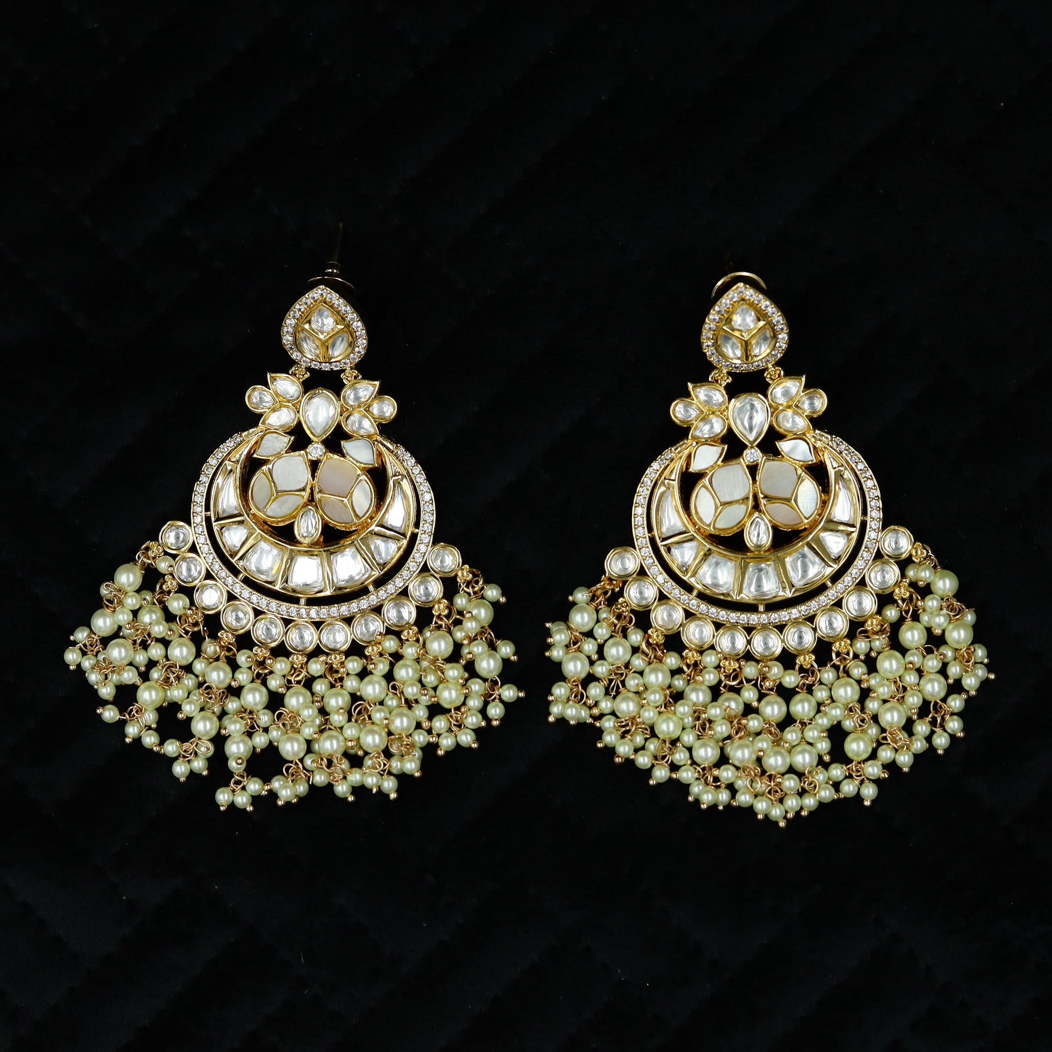 Chandbali Kundan Earring 12331-28