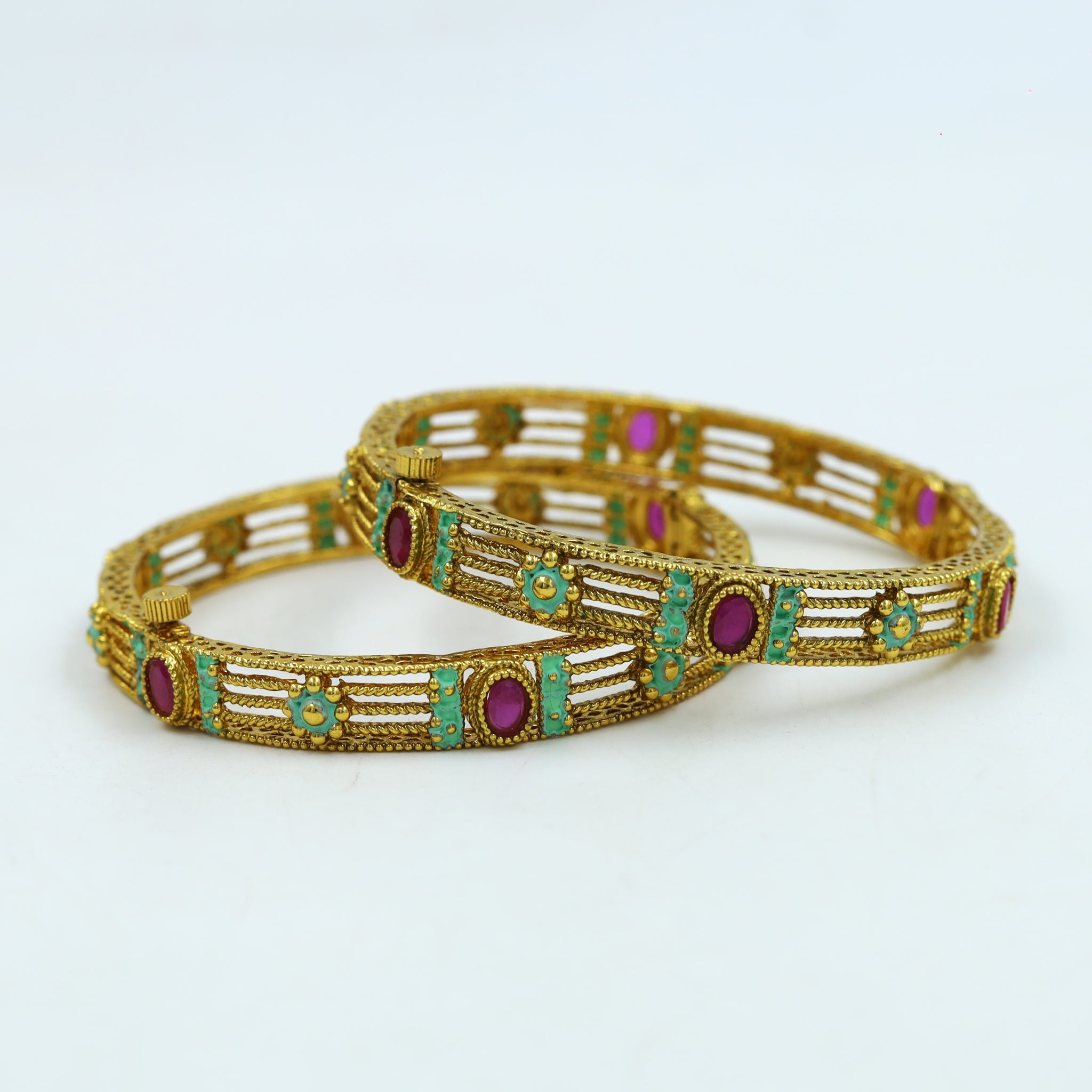Mint Green Bangles/Kada 4094-36362