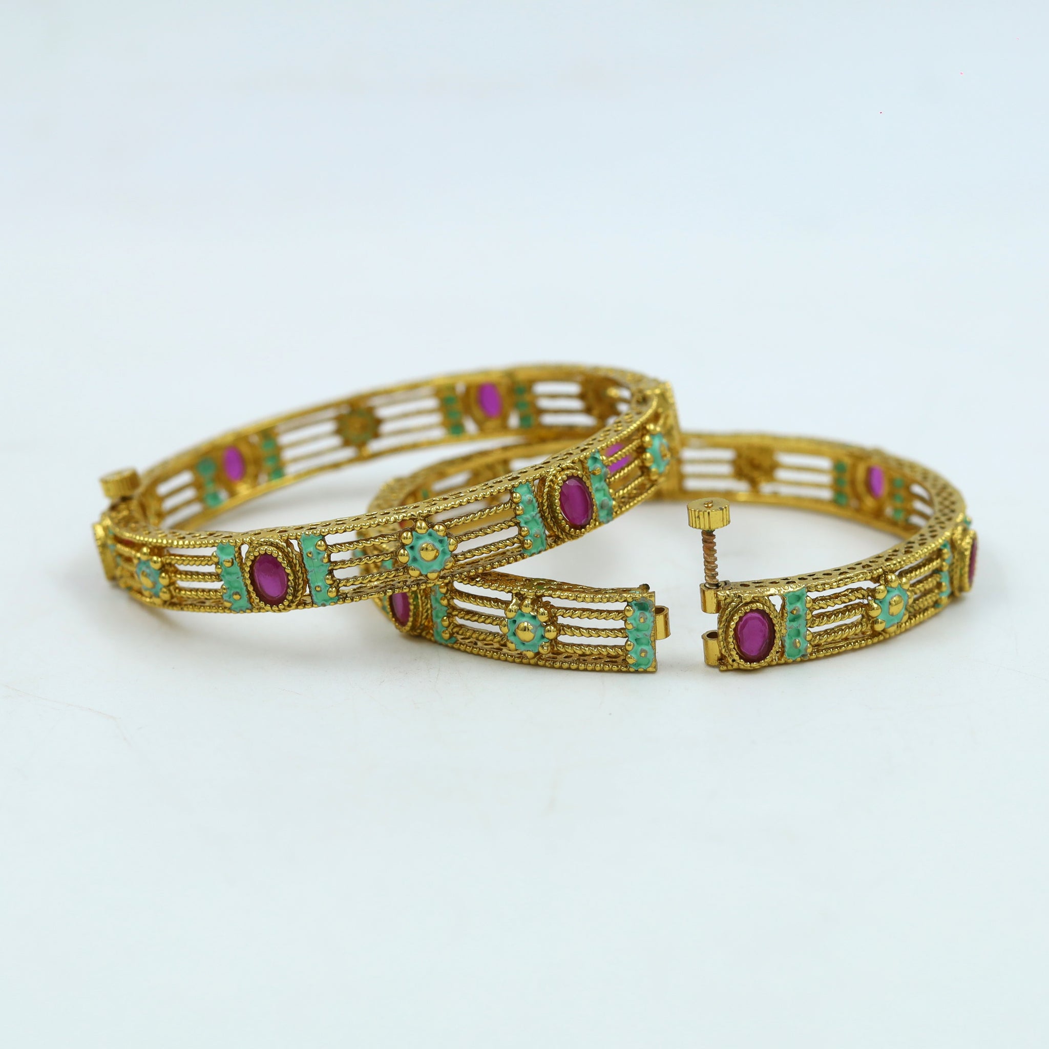 Mint Green Bangles/Kada 4094-36362