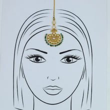 Green Maang Tikka 8872-2949