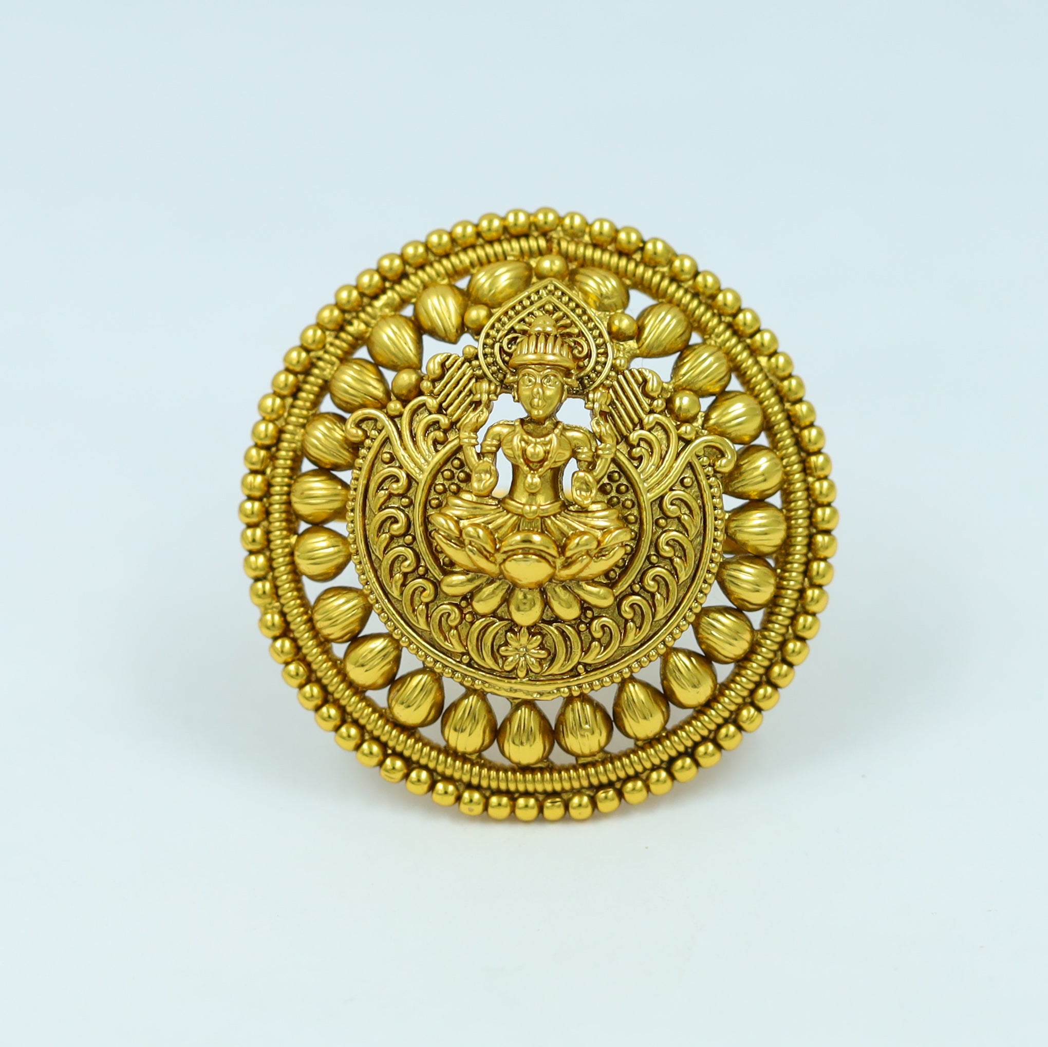 Antique Gold Finish Ring 12222-28