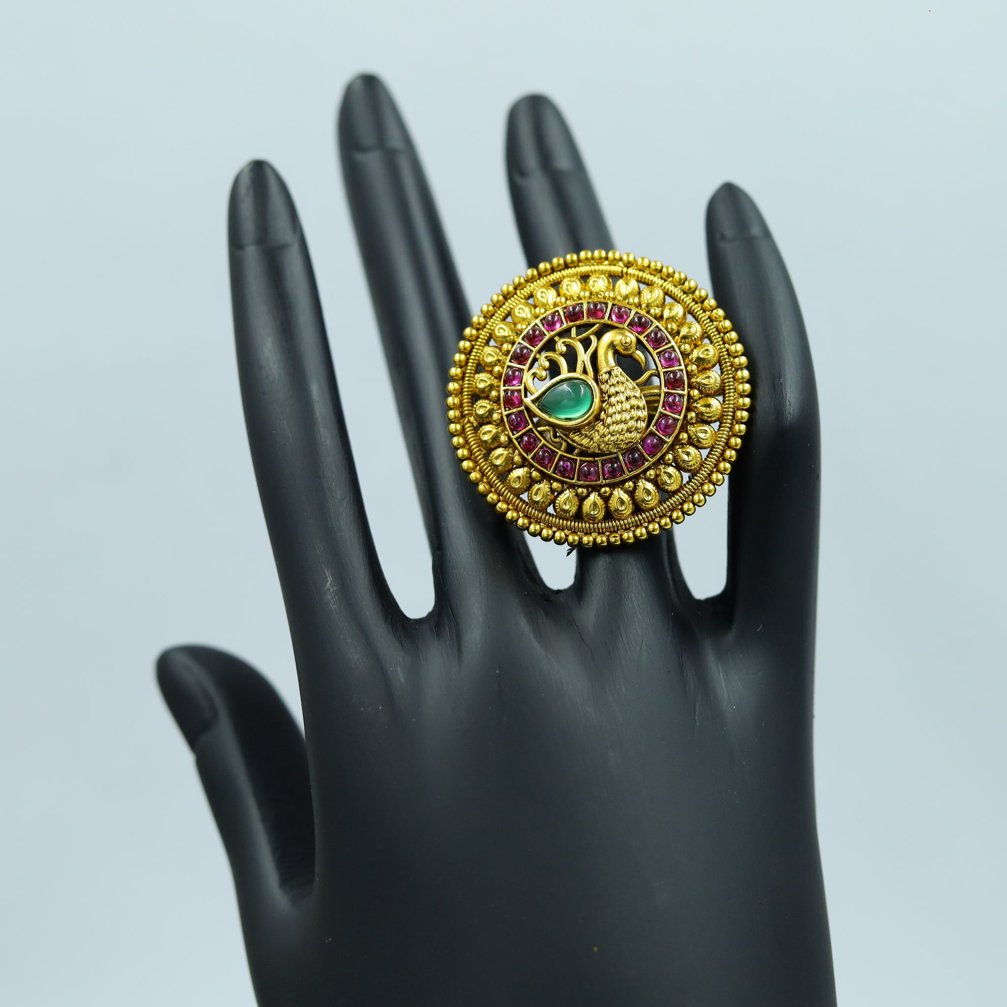 Antique Gold Finish Ring 12228-28