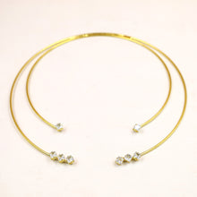 Round Neck Hasli Zircon/AD Necklace Set 19829-88