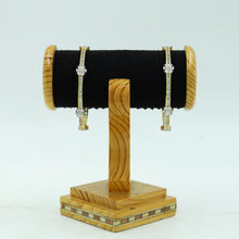 Zircon/AD Gold Plated Bangles 3385-08