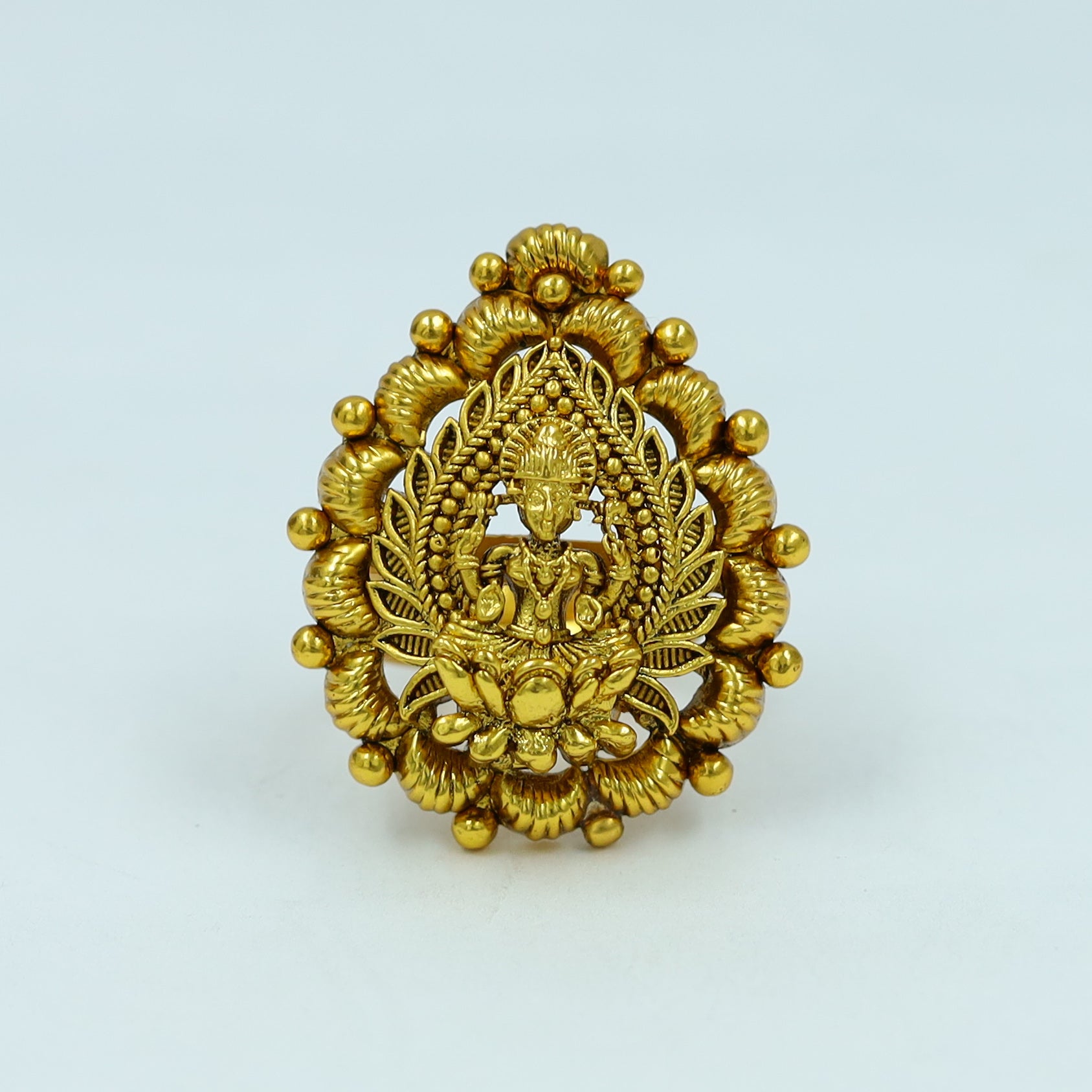 Antique Gold Finish Ring 12231-28