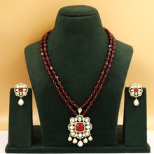 Long Neck Kundan Necklace Set 19795-69