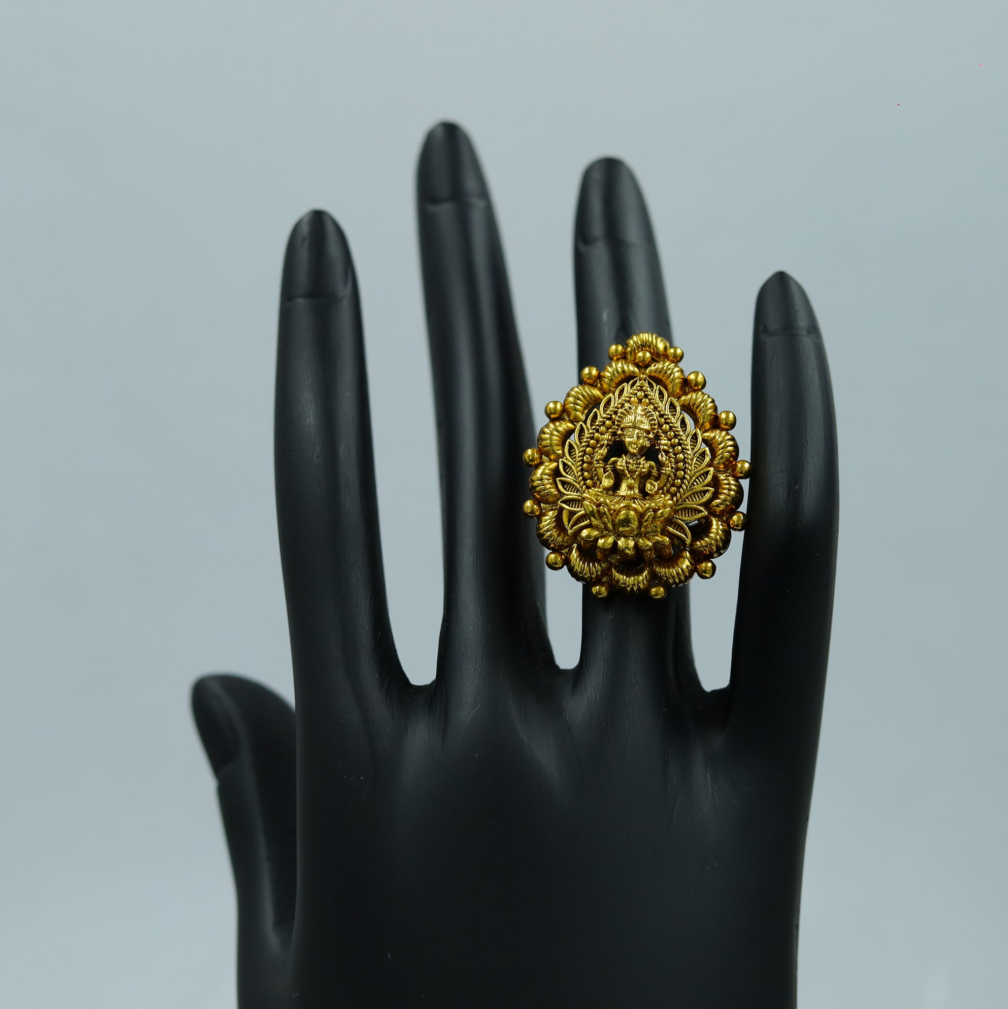 Antique Gold Finish Ring 12231-28