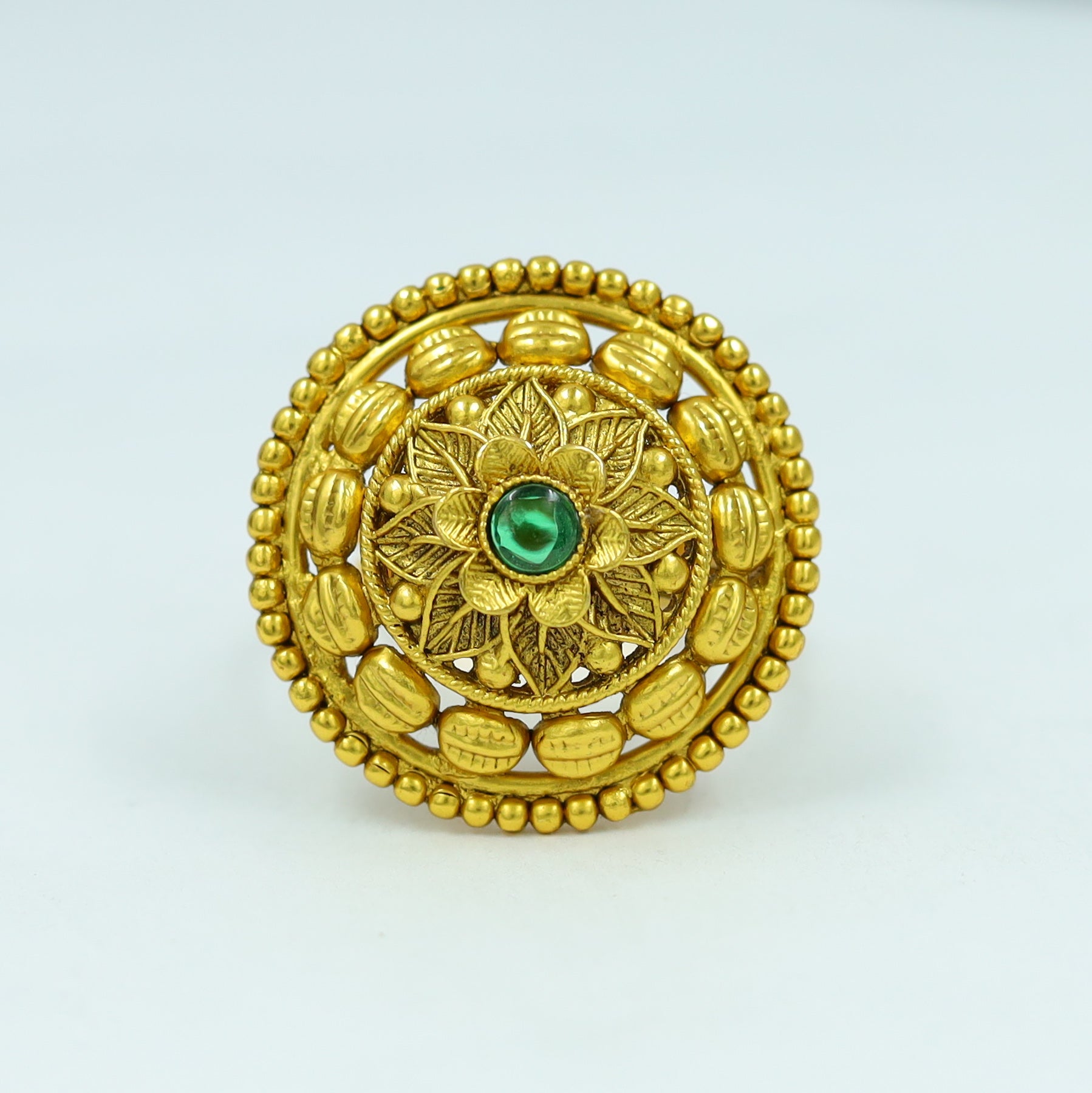 Antique Gold Finish Ring 12234-28