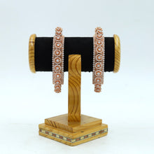 Rose Gold Plated Pachheli Zircon/AD Bangles/Kada 18254-5436