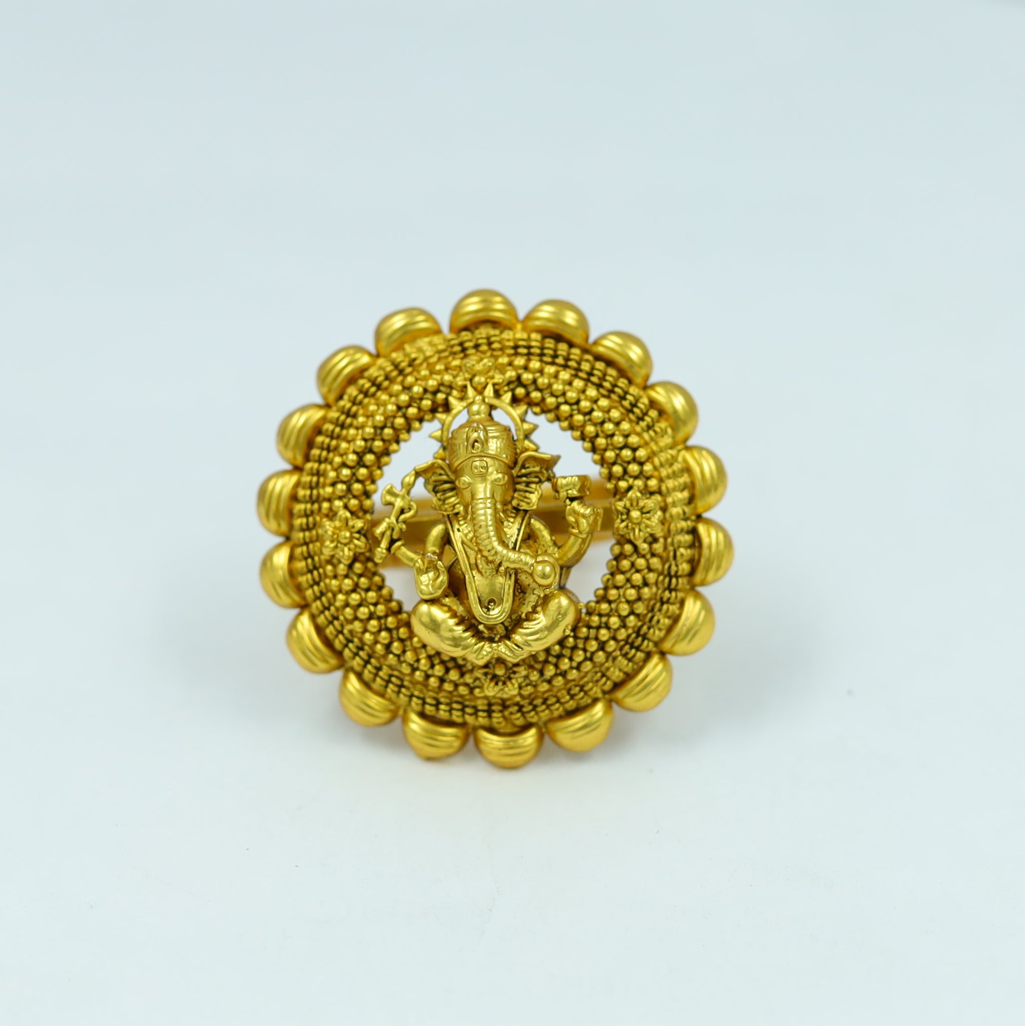 Antique Gold Finish Ring 12227-28