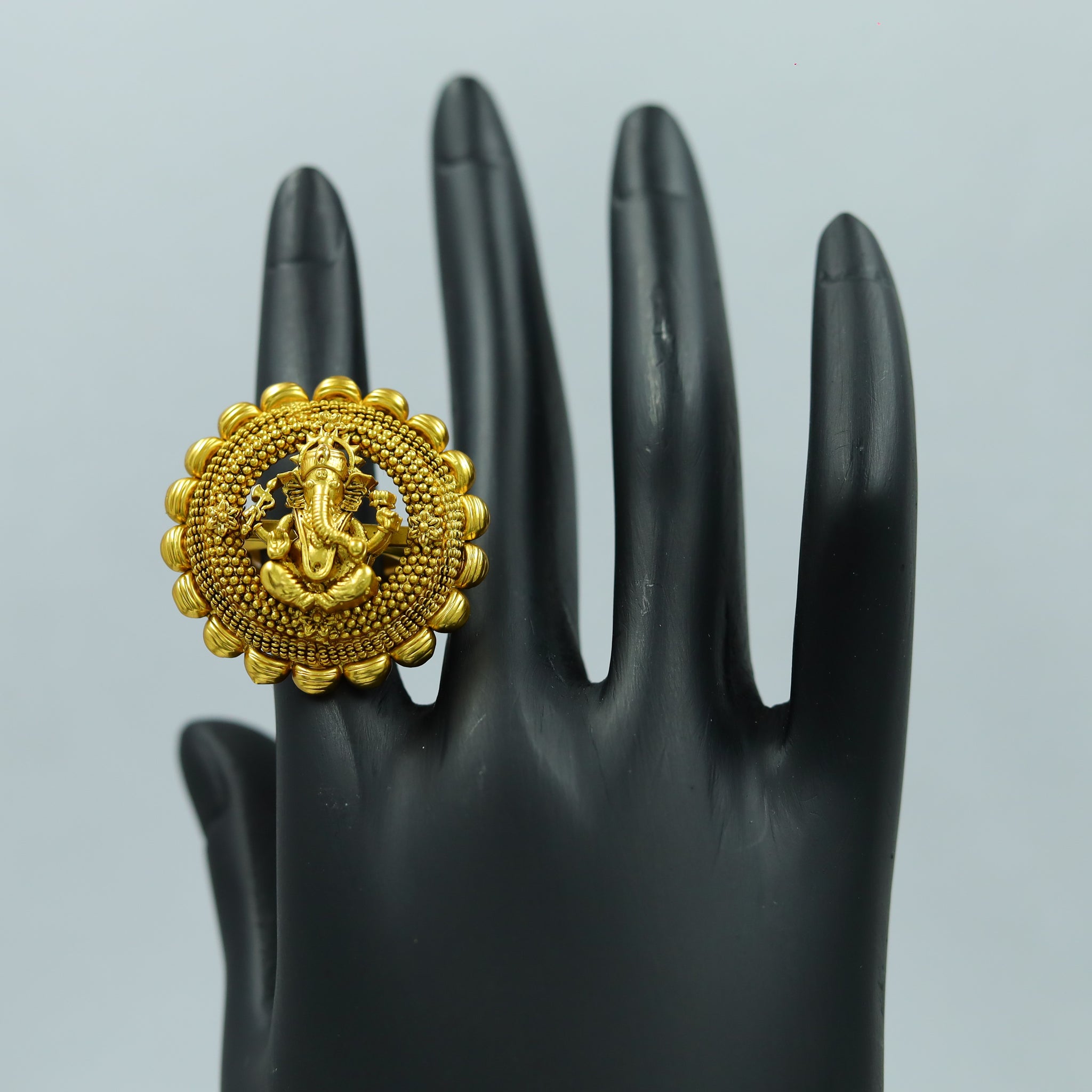 Antique Gold Finish Ring 12227-28