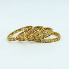 Antique Gold Finish Bangles/Kada 12037-28