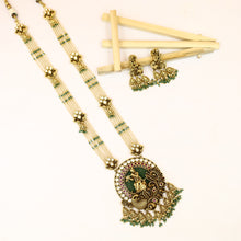 Long Neck Temple Necklace Set 19273-28
