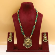 Long Neck Temple Necklace Set 19281-28