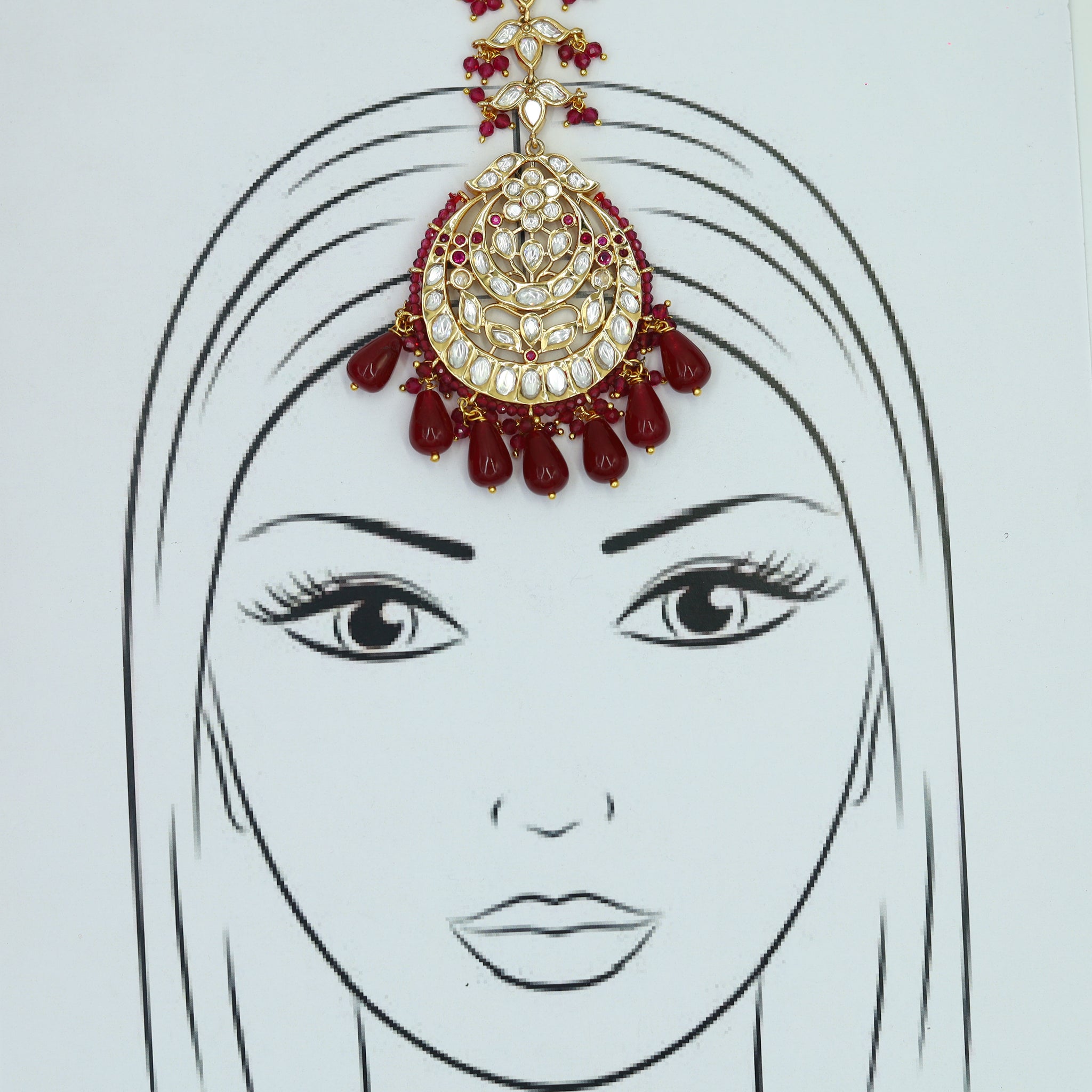Kundan Maang Tikka 3834-28