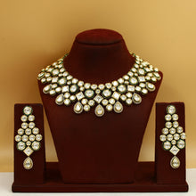 Heavy Ruby Kundan Necklace Set with Danglers 20069-7253