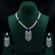 Manish Malhotra Inspired Round Neck Zircon/AD Necklace Set 11897-69