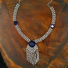 Manish Malhotra Inspired Round Neck Zircon/AD Necklace Set 11897-69