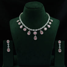 Manish Malhotra InspiredRound Neck Zircon/AD Necklace Set 12788-68