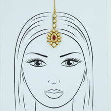 Ruby Maang Tikka 7487-0987