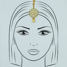 Gold Maang Tikka 19926-7110