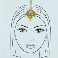 Kundan White Maang Tikka 10095-5438