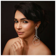 Silver Zircon/AD Earring 9044-3305 - Dazzles Jewellery