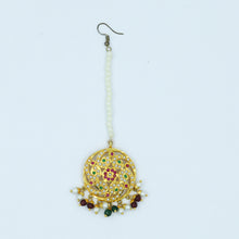 Ruby Green Maang Tikka 19155-6337