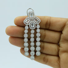 Round Neck Zircon/AD Necklace Set 12804-68