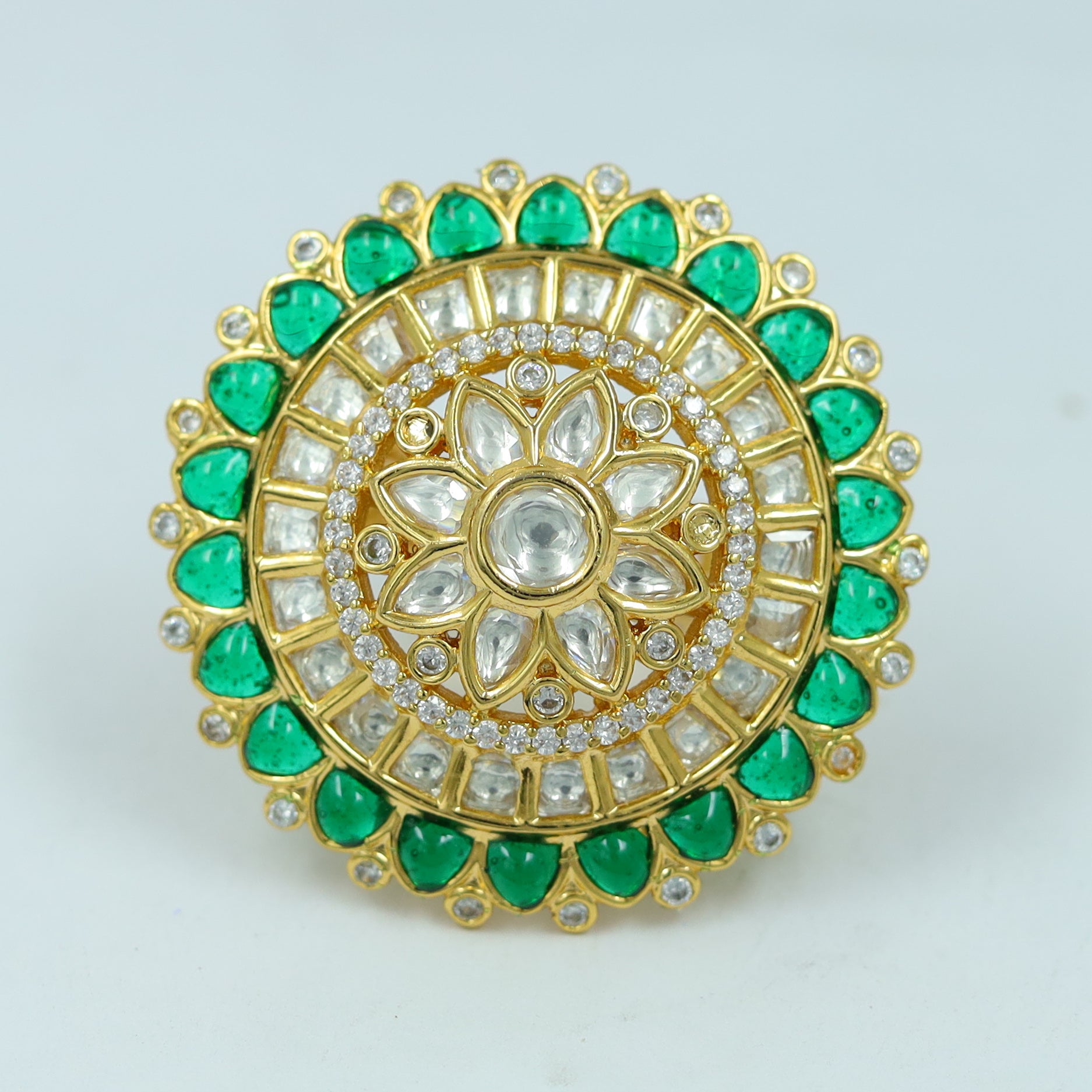 Kundan Cocktail Ring 12255-28