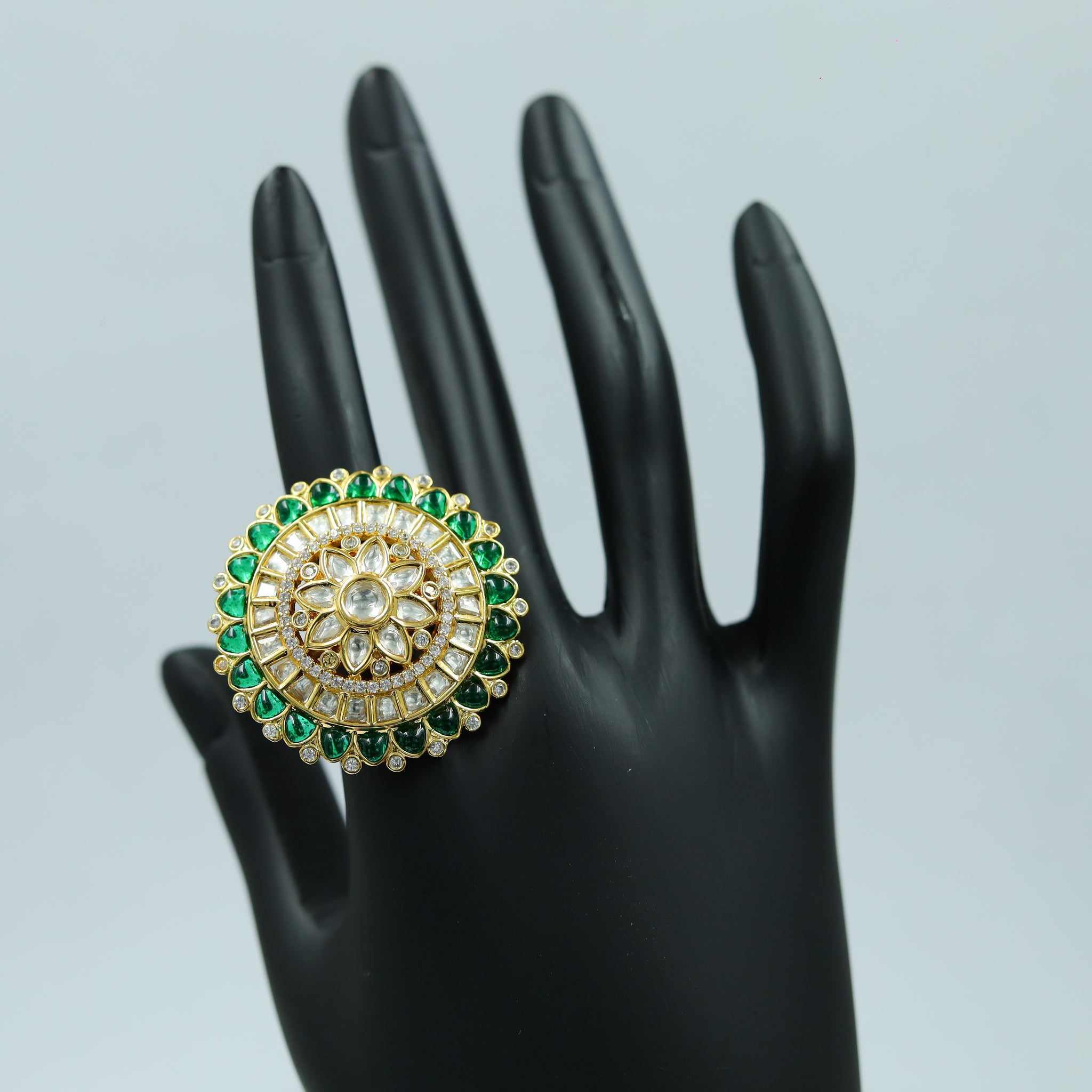 Kundan Cocktail Ring 12255-28