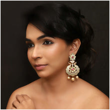 Mint Green Kundan Earring 12178-28 - Dazzles Jewellery