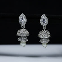 Jhumki Zircon/AD Earring 11168-33