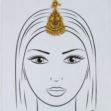 Antique Gold Finish Maang Tikka 12423-28