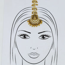 Antique Gold Finish Maang Tikka 12435-28