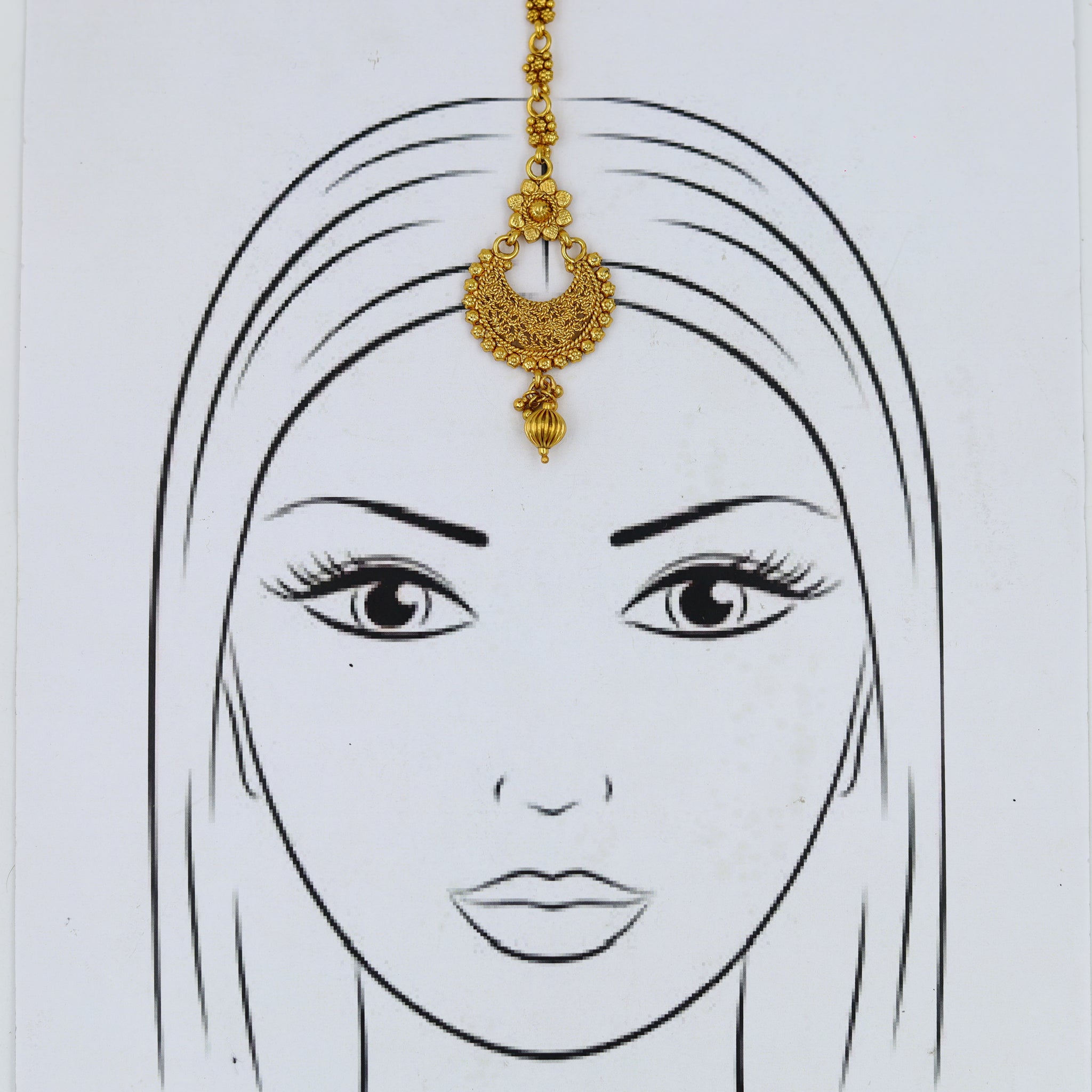 Gold Maang Tikka 5311-9376