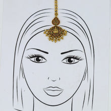 Antique Gold Finish Maang Tikka 10337-28