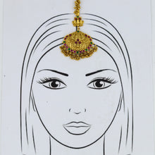 Antique Gold Polish Maang Tikka 3817-28