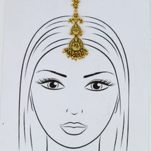Antique Gold Finish Maang Tikka 12412-28